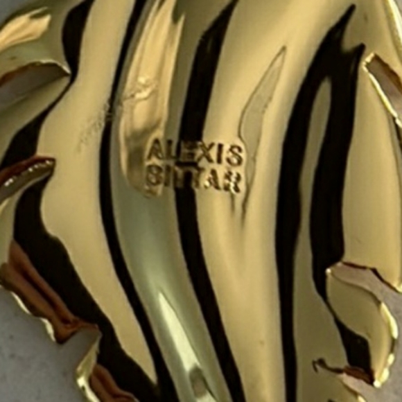 Alexis Bittar Gold Feather Drop Earrings - Picture 2 of 8